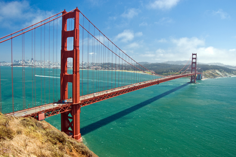 The Golden Gate Bridge in San Francisco, day time